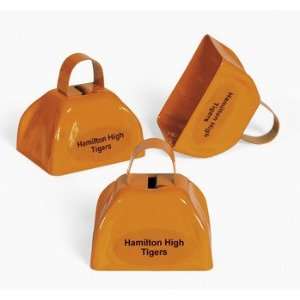 Personalized Orange Cowbells   Novelty Toys & Noisemakers 