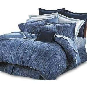  Bundle    Ralph Lauren Twin Comforter Paisley Navy Blue 