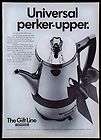 vintage 1969 universal ge coffeematic percolator magazine ad returns 