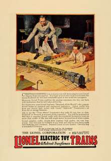  by artist what s new vintage art 1922 ad lionel electric toy train 