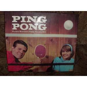    Ping Pong, 1965 Parker Brothers Table Tennis Set Toys & Games