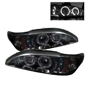 Ford Mustang 94 98 Halo LED Projector Headlights Smoke w/ FREE SUPER 