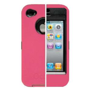 iPhone 4 4G OtterBox Defender Case Hot   PINK On Black  