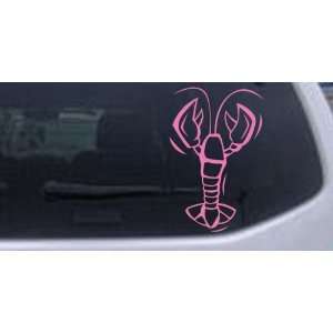 Lobster Animals Car Window Wall Laptop Decal Sticker    Pink 22in X 33 