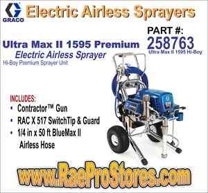   Ultra Max II 1595 Premium Paint Sprayer 258763 633955554931  