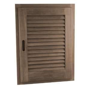  SeaTeak Louvered Door and Frame (Right Hand, 15 Inch X 20 