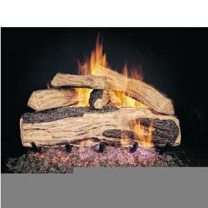 Peterson Gas Logs 18 Inch Ripped Split Oak Vented Propane Gas Log Set 