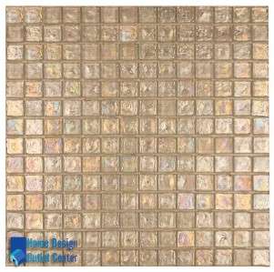 Bathroom/Kitchen 3/4 x 3/4 Iridescent Glass Mosaic Tiles   12 x 12 