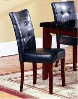 3231~2 leather like vinyl parson dining side chairs  