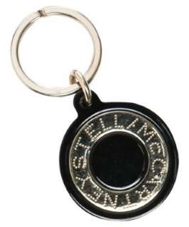 Stella McCartney black plexiglass logo key ring   