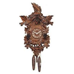  River city clocks aesops fable cuckoo clock with hand carved maple 