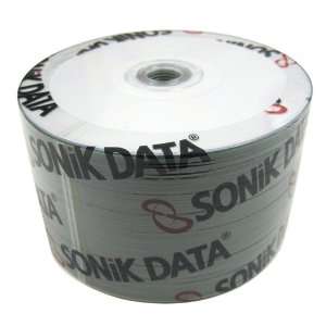   50pcs Sonik CD R 52x White Inkjet Hub Printable CD Media Electronics