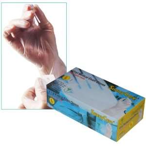  Vinyl Medical Exam Gloves (Powder Free) 100pcs Size Large 