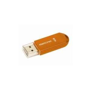  Memorex Mini TravelDrive 4GB USB 2.0 Flash Drive (Orange 