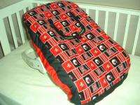 Baby Car Seat Carrier Cover w/Oklahoma Sooners fabric  