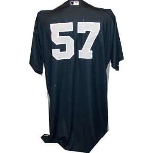  Mike Harkey #57 Yankees 2010 Spring Training Game Issued 