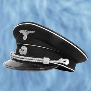 German WWII Reproduction SS Death Head Visor Cap  