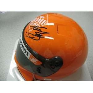   Mini Helmet GAI COA   Autographed NASCAR Helmets
