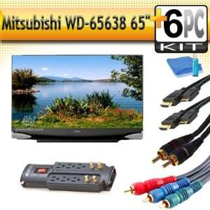  Mitsubishi WD 65638 65 1080p 3D Ready DLP HDTV with 9 