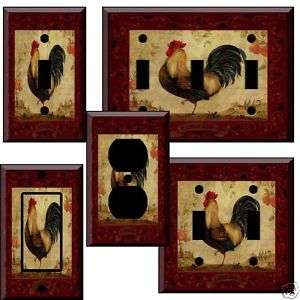 an ea Country Rooster Light Switch Cover wall plate  