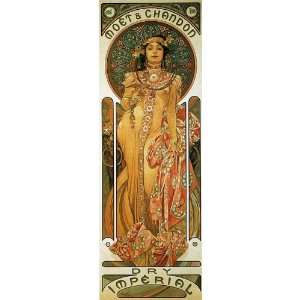  Mucha   32 x 92 inches   Moet & Chandon dry Imperial