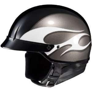 HJC CS 2N Heat Open Face Motorcycle Helmet MC 5 Black Large L 0821 