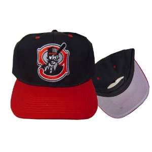 Mudville Nine Retro Snapback Cap Hat Red/Black Vnintage Minor League 