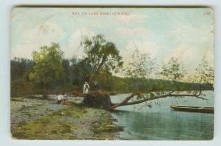 BOAT @ BAY OF LAKE KOSH KONONG MISSOURI MO 1910  