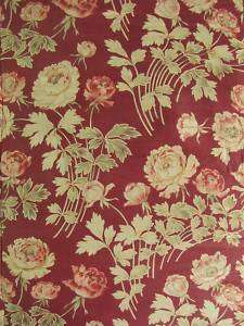 Antique French 4 poster bed quilt fabric textile  