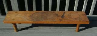 beautiful primitive mission arts craft style primitive old bench