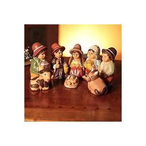  Ceramic nativity scene, Christmas Peace (set of 8)