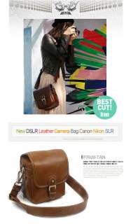 New DSLR Leather Camera Bag Canon Nikon Case Slr Unisex Man Woman