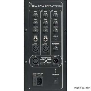 NEW POWERWERKS PW50 50 WATT COMPLETE PORTABLE PA SYSTEM  