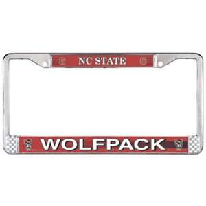  North Carolina State Wolf Pack NCAA Chrome License Plate 