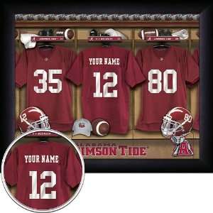  Alabama Crimson Tide Personalized Locker Room 11 x 14 