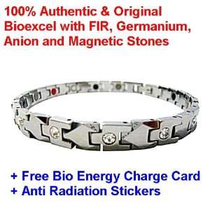 Bioexcel Tungsten Quantum Energy Magnetic Bracelet   Silver Plates 
