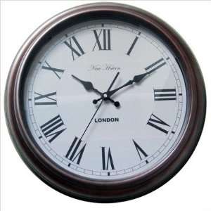  London Wall Clock in Distressed Antique Copper