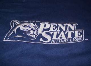 Vtg Penn State Nittany Lions blue embroidered wool varsity jacket, 16 