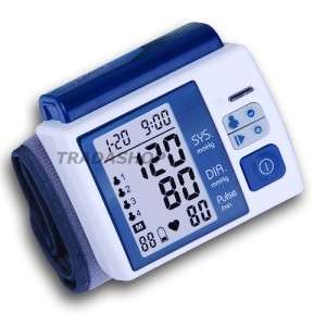 Wrist Blood Pressure Monitor Arm Meter Pulse Sphygmomanometer 4 users 