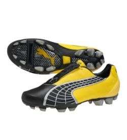 Puma v3.10 I FG Soccer Shoes 2010 Brand New Black/Yellow  