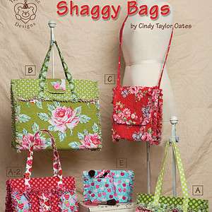 SHAGGY BAGS Messenger Purse Rag Quilts NEW PATTERN BOOK  