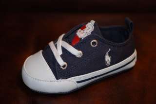 Baby Shoes Ralph Lauren Layette Navy Canvas6wks 3mo  