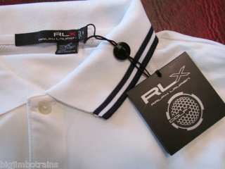 New Ralph Lauren Mens RLX Golf Small White Wicking Polo Shirt NWT 