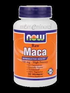 Raw Maca 750 mg 90 vcaps by NOW Foods 733739047779  