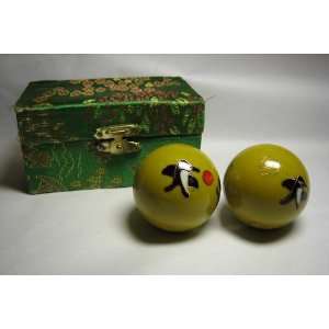  Ancient Chinese Ball Hand Exercise Balls Yellow Penguin 