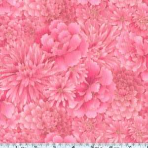  44 Wide Imperial Fusions Tonal Oriental Bouquet Pink 