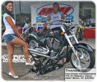 NEW AIR FOOT MOTORCYCLE ATV JACK LIFT 1500# HOIST STAND  