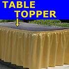 polyester silk table skirting skirts toppers 9 long universal size