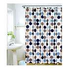 71 Pinpoint Blue Olive Chocolate Dot full waterproof polyester shower 