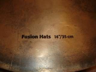 dark Sabian HHX Fusion 14 HI HATS cymbals percussion lathed top raw 